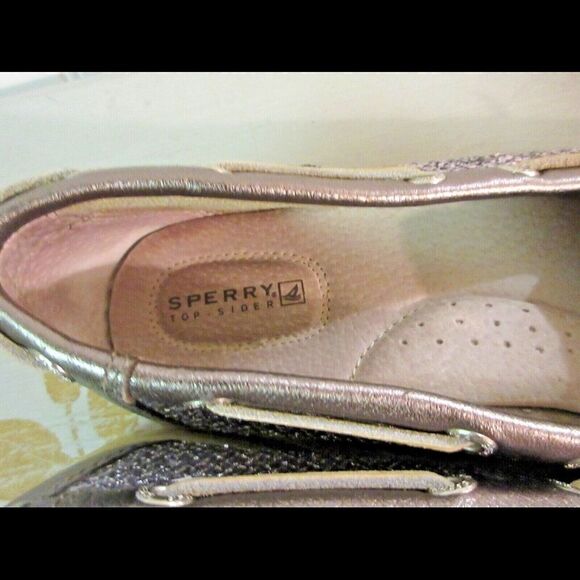 Sperry topsider silver with sparkles size 8.5 - Picture 6 of 7